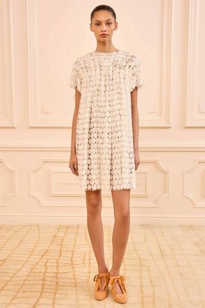 Ulla Johnson Layla Lace Mini Dress In Chalk