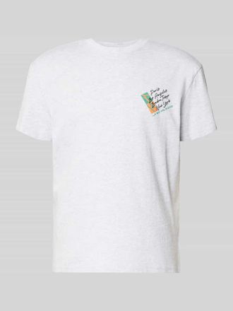 Tommy Jeans Regular Fit T-Shirt aus reiner Baumwolle in Hellgrau Melange, Gr&ouml;&szlig;e XXL