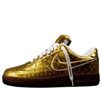 Nike x Louis Vuitton Air Force 1 Low Metallic Gold 1A9VG3