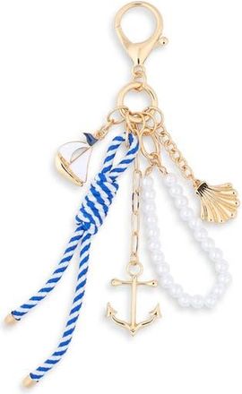 Leith Nautical Beaded Bag Charm in Blue Multi- Gold at Nordstrom Rack