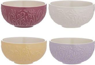 Mason Cash In the Meadow Mini Prep Bowls, Set of 4 Floral Stoneware Bowls in Multicolored at Nordstrom