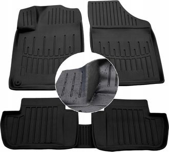OEM Alfombrillas Y Limpiaparabrisas De Goma Citroen Ds 4 1 2011-2018 Canales Ud