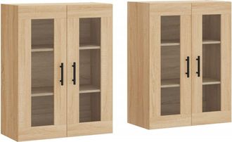 vidaXL Vidaxl - Armarios De Pared 2 Uds Madera De Ingenier&iacute;a Roble Sonoma