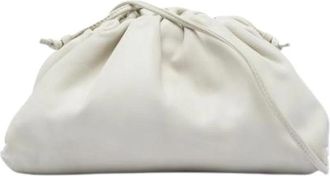Bottega Veneta Pre-owned Mini Pouch - Dames - Vintage Clutch - Wit - ONE Size - Leer - Vintage