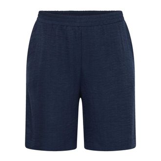 Kaffe Curve Casual Shorts - Dames - Korte broeken - Blauw - Maat: 7XL