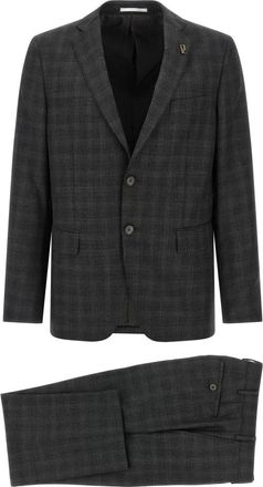 Pal Zileri Heren, Pakken, Grijs, Maat: 2XL Wol