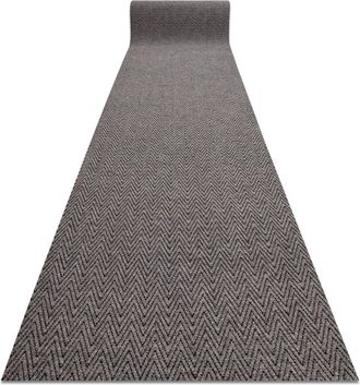 RugsX Rugsx - Alfombrilla Antideslizante 100 Cm Magnus 1951 Zigzag Exterior, Interior Beige Beige 100x170 Cm