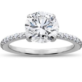 Pompeii3 1 3/4 ct Lab Grown Diamond Sophia Engagement Ring 14k White Gold Size: 5