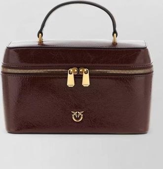 Pinko love bag classic leather vanity case