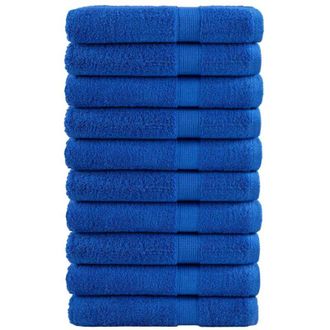 vidaXL Toallas De Sauna Solund 10 Unidades Azul 80x200 Cm 600 Gsm Vidaxl