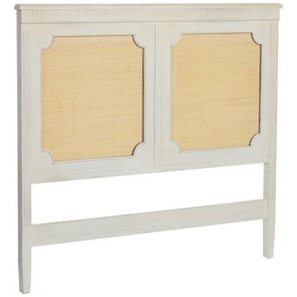 Wanderlust Deco Cabecero de cama de madera con rejilla 150x5x130h cm