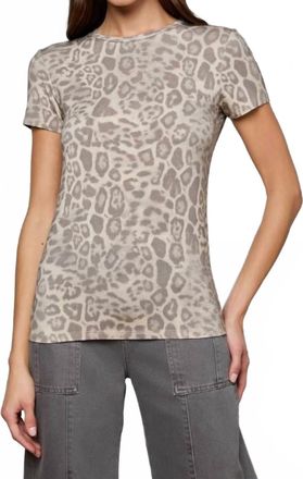 L'agence Ressi Tee In Gray Patch Leopard