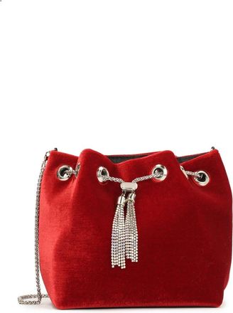 Kazar Rode handtas met sieradensluiting - Dames - Schoudertassen - Rood - ONE Size - Tassen