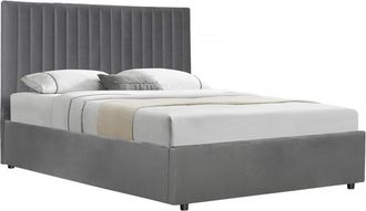 Habitat & Jardin Cama gris 216 x 169 x 11 cm