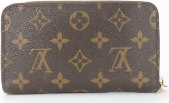 Louis Vuitton Monogram Beige Brown Monogram Wallet (Bi-Fold) (Pre-Owned)