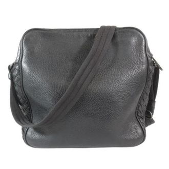 Bottega Veneta Vintage, unisex, Zwart, ONE Size, Leer, Pre-owned Vintage Leren Crossbodytas