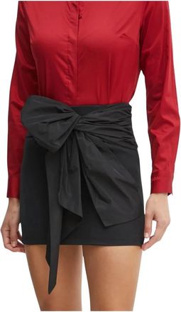 Silvian Heach Ilman Mini Rok - Dames - Korte rokken - Zwart - XS - Leer - Rokken