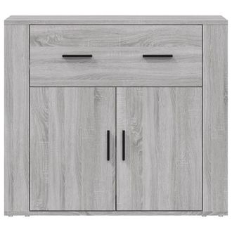 Berkfield Home Sideboard Grey Sonoma 80x33x70 cm Engineered Wood | Size: 80 x 33 x 70 cm