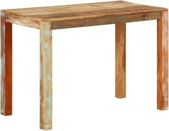 vidaXL Vidaxl - Mesa De Comedor Madera Maciza Reciclada 110x55x76 Cm