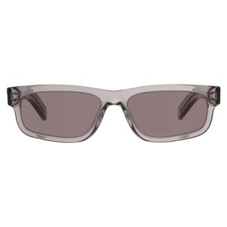Prada Grey Rectangular Mens Sunglasses PR B11S 10J03D 57