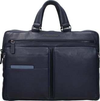 Piquadro Herrens Arbeitstaschen aus blauem Leder