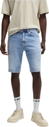 HUGO BOSS Orange-Denim short - Heren - Denim shorts - Blauw - W34 - Denim - Korte Broeken