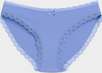 Miiyu Womens Scalloped edge bikini panty Organic cotton