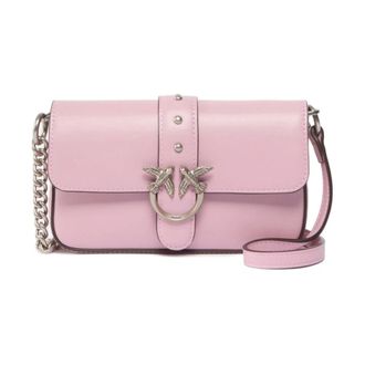 Pinko Cross Body Bags, female, Pink, Size: ONE SIZE Love One Micro