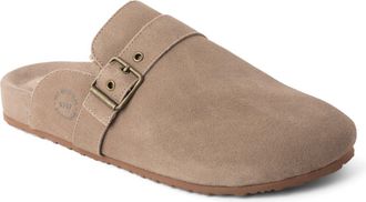Dearfoams Mens Finn Genuine Suede Scuff Slippers