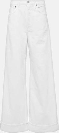 A Gold E Dame Jean high-rise wide-leg jeans