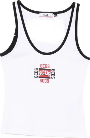 GCDS Logo-print Contrast-trim Tank Top