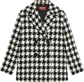 Max Mara Elgar Caban - Dames - Mantel - Zwart - S - Wol - Jassen