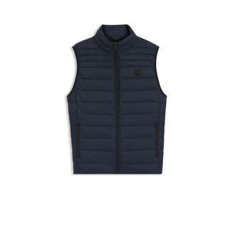 BOSS Water-repellent vest with logo patch