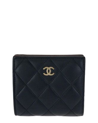 Chanel Lambskin Matelass&eacute; Compact Wallet (Authentic Pre-Loved)