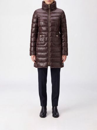 Herno Long Water-Repellent Nylon Down Jacket with High Neck and Slim Fit
