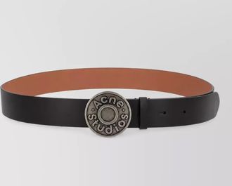 Acne Studios leather logo buckle belt