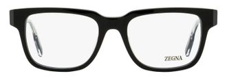 Ermenegildo Zegna EZ5260 Retro Rectangular Eyeglasses - Black