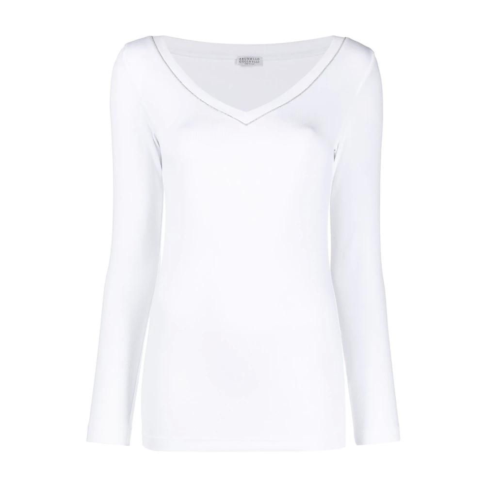 Brunello Cucinelli Long Sleeve T-Shirts − Sale: up to −77