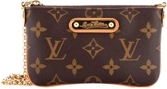 Louis Vuitton Brown Monogram Canvas Milla Pochette Pm (Authentic Pre-Loved)