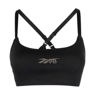 Reebok VB Seamless Low-Impact Bra - Dames - Sport - Zwart - Maat: XS Nylon