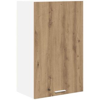 vidaXL Hanging Cabinet Riga Artisan Oak and White 50 x 31 x 80 cm vidaXL