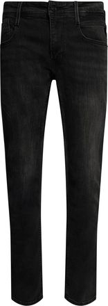 Replay Anbass gewassen slim-fit herenjeans (Zwart)