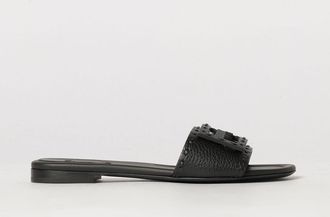 Fendi Sandali bassi Baguette in pelle di vitello martellata con monogramma FF