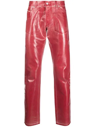Diesel 1995 straight-leg jeans - men - Cotton/Polyurethane - 36/32 - Red