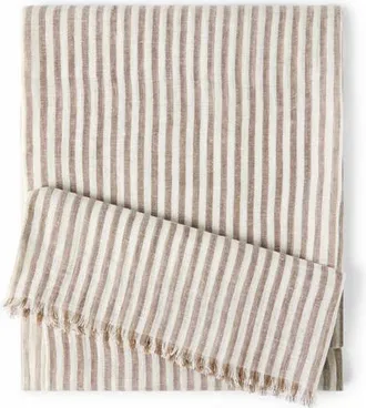 Brunello Cucinelli Sparkling striped linen scarf in Panama at Nordstrom