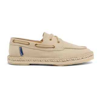 Vilebrequin Canvas Loafers Solid - Heren - Bootschoenen - Beige - 42 EU - Katoen - Schoenen