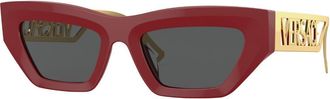 Versace VE4432U 538887 Womens Sunglasses Red Size 53