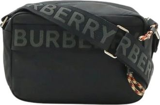 Burberry Pre-owned Cross Body Bags, female, Black, Size: ONE SIZE Pre-owned Nylon shoulder-bags