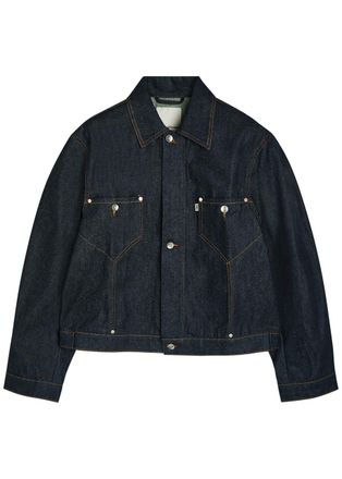 Ymc You Must Create Ymc Raw Panelled Denim Jacket - Indigo - M