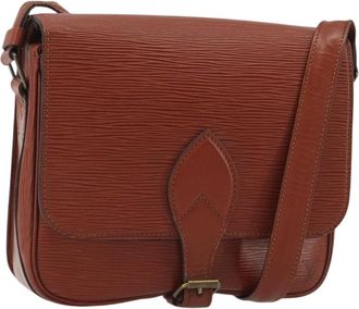 Louis Vuitton Cartouchiere Epi Leather Brown Leather Handbag (Pre-Owned)